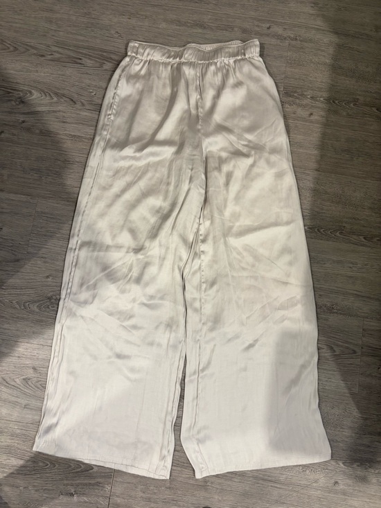 Dynamite Pants - Dynamite Satin Elastic-Waist Wide Leg Pants